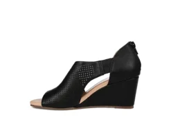 Journee Collection Womens Aretha Wedge Sandal - Black -Heydude Shoes Store US 01 102152 03