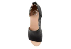Journee Collection Womens Aretha Wedge Sandal - Black -Heydude Shoes Store US 01 102152 05