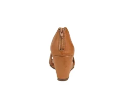 Journee Collection Womens Aretha Wedge Sandal - Cognac -Heydude Shoes Store US 01 102153 04