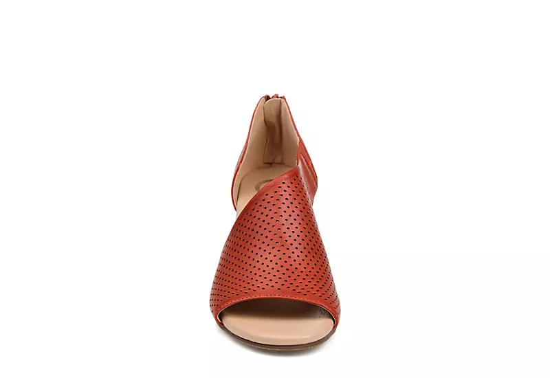 Journee Collection Womens Aretha Wedge Sandal - Rust 5 Journee Collection Womens Aretha Wedge Sandal - Rust - Image 3