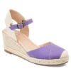 Journee Collection Womens Ashlyn Wedge Sandal - Purple 2 Journee Collection Womens Ashlyn Wedge Sandal - Purple -Heydude Shoes Store US 01 102163 00