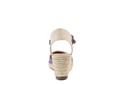Journee Collection Womens Ashlyn Wedge Sandal - Purple -Heydude Shoes Store US 01 102163 04
