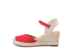 Journee Collection Womens Ashlyn Wedge Sandal - Red 12 Journee Collection Womens Ashlyn Wedge Sandal - Red -Heydude Shoes Store US 01 102164 03