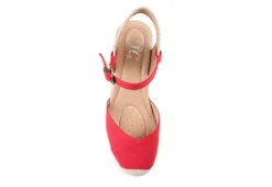 Journee Collection Womens Ashlyn Wedge Sandal - Red 14 Journee Collection Womens Ashlyn Wedge Sandal - Red -Heydude Shoes Store US 01 102164 05