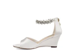 Journee Collection Womens Connor Wedge Sandal - White -Heydude Shoes Store US 01 102219 03