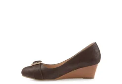 Journee Collection Womens Graysn Wedge Pump - Brown -Heydude Shoes Store US 01 102243 03