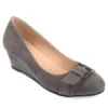 Journee Collection Womens Graysn Pump - Grey -Heydude Shoes Store US 01 102245 00