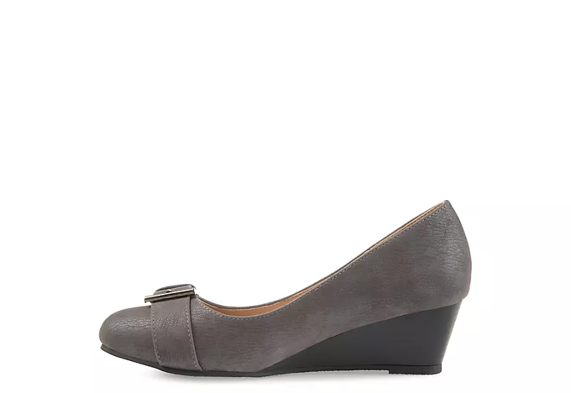 Journee Collection Womens Graysn Pump - Grey 6 Journee Collection Womens Graysn Pump - Grey - Image 4