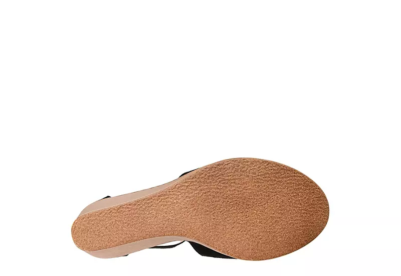 Journee Collection Womens Kedzie Wedge Sandal - Black 9 Journee Collection Womens Kedzie Wedge Sandal - Black - Image 7
