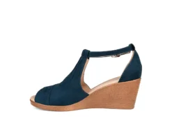 Journee Collection Womens Kedzie Wedge Sandal - Blue 12 Journee Collection Womens Kedzie Wedge Sandal - Blue -Heydude Shoes Store US 01 102266 03