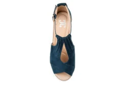 Journee Collection Womens Kedzie Wedge Sandal - Blue 14 Journee Collection Womens Kedzie Wedge Sandal - Blue -Heydude Shoes Store US 01 102266 05