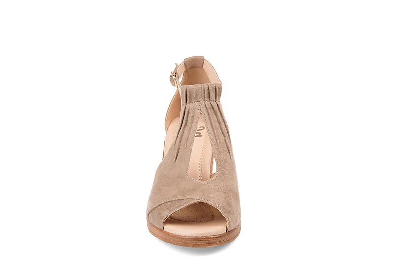 Journee Collection Womens Kedzie Wedge Sandal - Taupe 5 Journee Collection Womens Kedzie Wedge Sandal - Taupe - Image 3