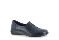 Easy Street Womens Ultimate Slip On Sneaker - Navy