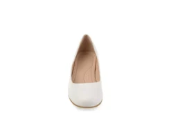 Journee Collection Womens Saar Pump - White 11 Journee Collection Womens Saar Pump - White -Heydude Shoes Store US 01 103360 02