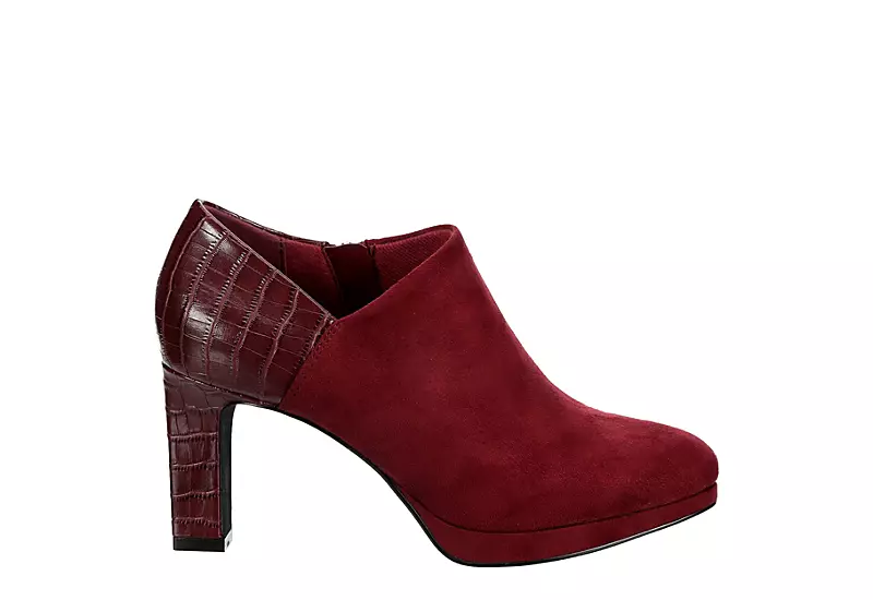 Xappeal Womens Ayla Bootie - Burgundy 4 Xappeal Womens Ayla Bootie - Burgundy - Image 2