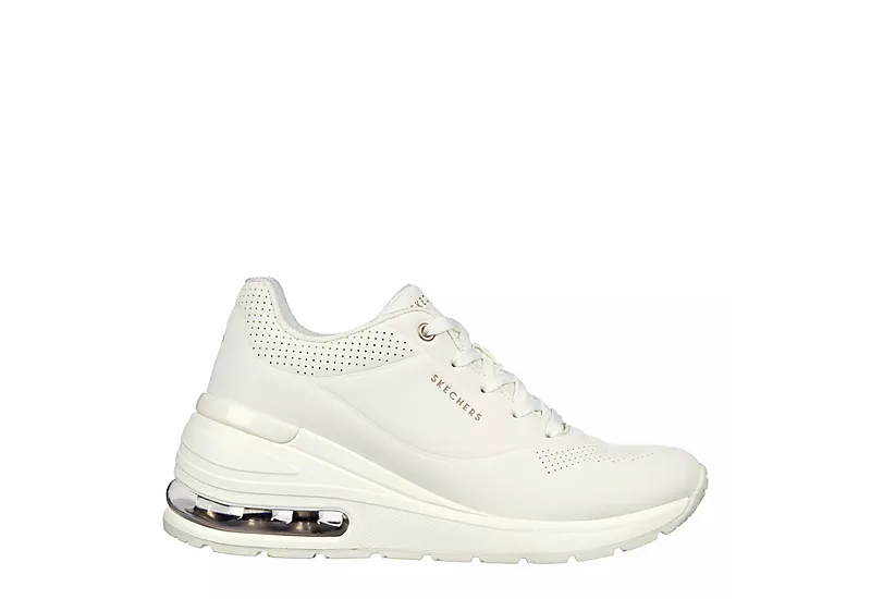 Skechers Womens Million Air Elevated Air Sneaker - White 4 Skechers Womens Million Air Elevated Air Sneaker - White - Image 2