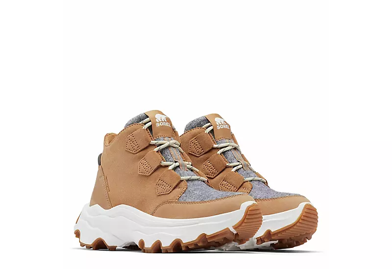 Sorel Womens Kinetic Breakthru Caribou High Top Sneaker - Tan 3 Sorel Womens Kinetic Breakthru Caribou High Top Sneaker - Tan