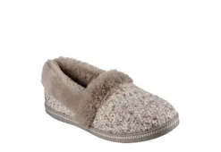 Skechers Womens Cozy Campfire Lazy Sunday Slipper - Taupe