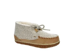 Minnetonka Womens Jenn Bootie Slipper - Tan
