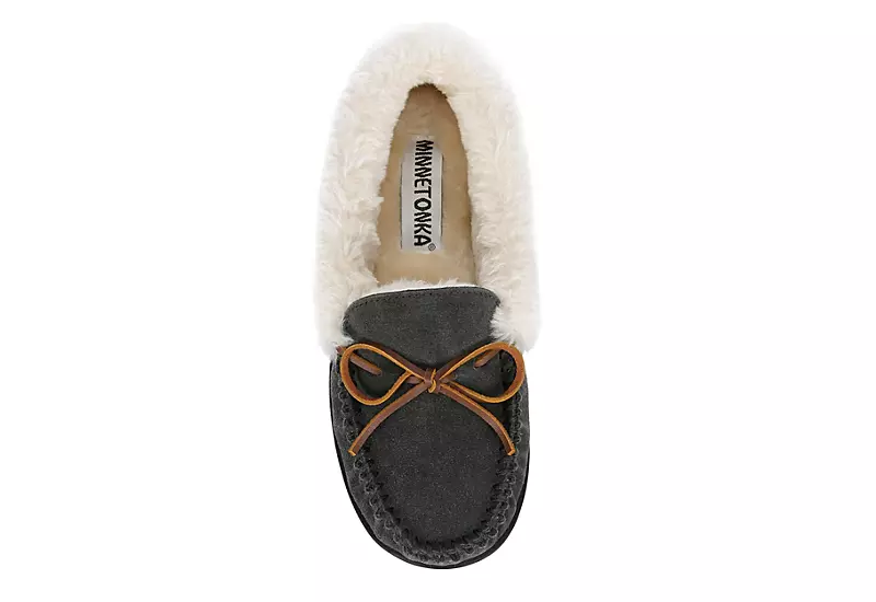 Minnetonka Womens Jessica Trapper Slipper - Dark Grey 8 Minnetonka Womens Jessica Trapper Slipper - Dark Grey - Image 6