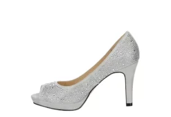 Adrienne Vittadini Womens Gervin Pump - Silver -Heydude Shoes Store US 01 106399 03