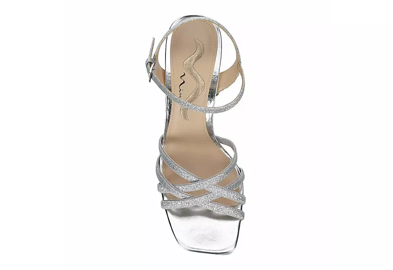 N By Nina Womens Sabrina Platform Sandal - Silver 8 N By Nina Womens Sabrina Platform Sandal - Silver - Image 6
