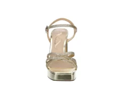 N By Nina Womens Sabrina Platform Sandal - Champagne -Heydude Shoes Store US 01 106405 02