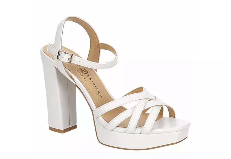 Chinese Laundry Womens After All Platform Sandal - White 3 Chinese Laundry Womens After All Platform Sandal - White