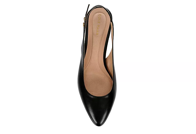 Cole Haan Womens The Go-to Slingback Pump - Black 8 Cole Haan Womens The Go-to Slingback Pump - Black - Image 6
