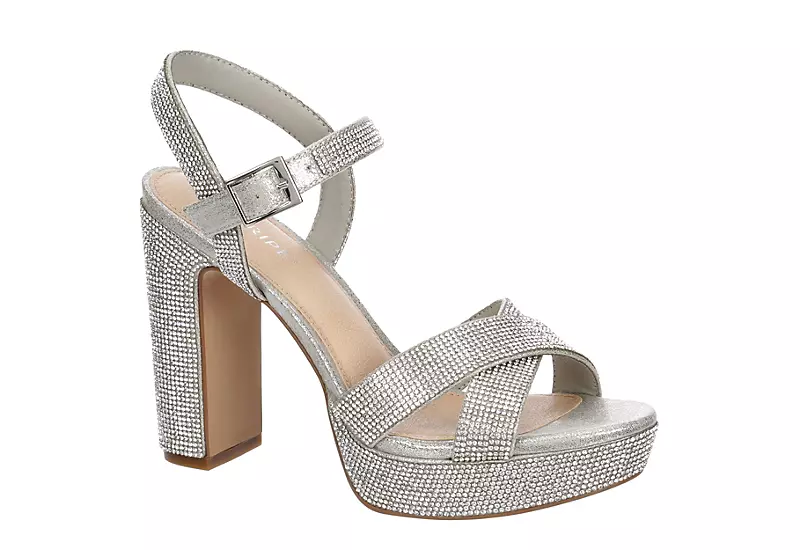 Maripe Womens Leilani Platform Sandal - Silver 3 Maripe Womens Leilani Platform Sandal - Silver