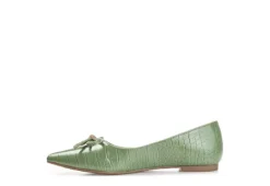 Journee Collection Womens Devalyn Flat - Green -Heydude Shoes Store US 01 107046 03