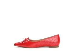 Journee Collection Womens Devalyn Flat - Red -Heydude Shoes Store US 01 107047 03