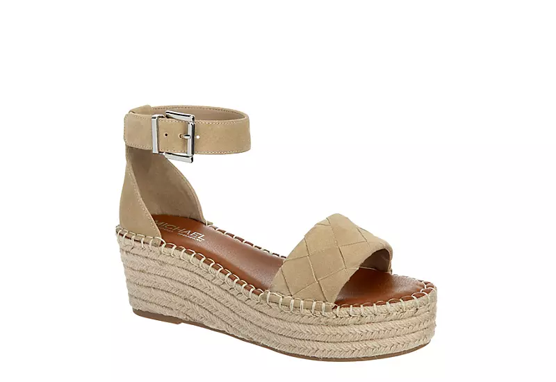 Michael By Michael Shannon Womens Bridgette Wedge Sandal - Tan 3 Michael By Michael Shannon Womens Bridgette Wedge Sandal - Tan