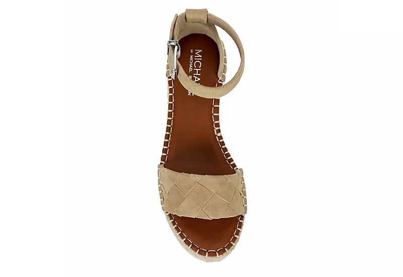 Michael By Michael Shannon Womens Bridgette Wedge Sandal - Tan 8 Michael By Michael Shannon Womens Bridgette Wedge Sandal - Tan - Image 6