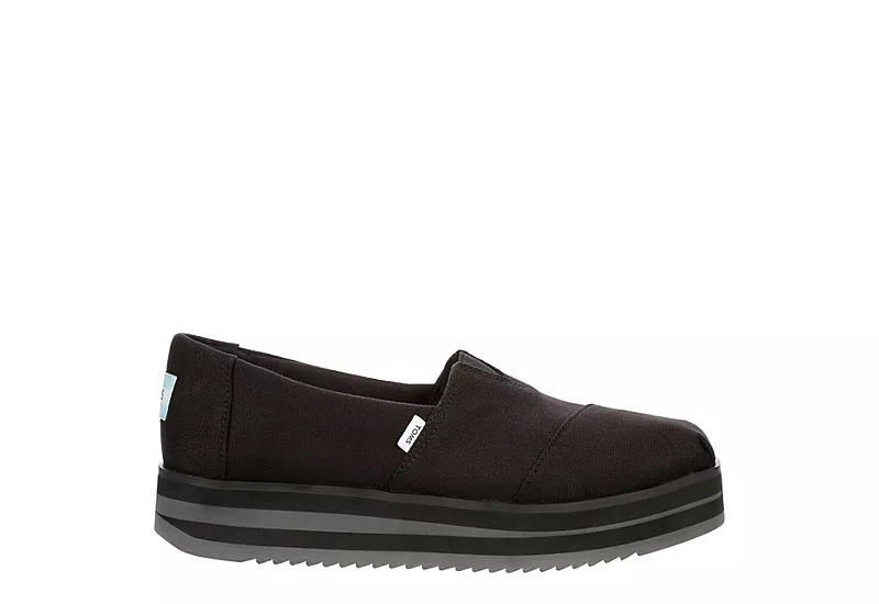 Toms Womens Alparagata Midform Espadrille - Black 4 Toms Womens Alparagata Midform Espadrille - Black - Image 2