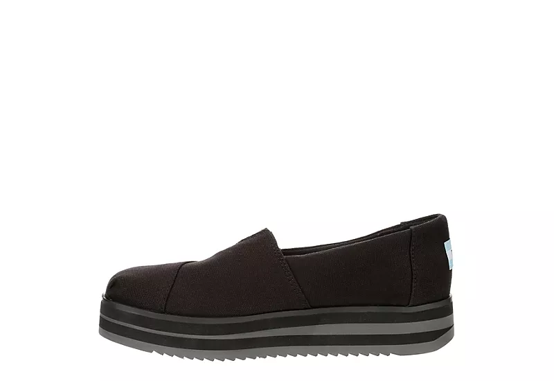 Toms Womens Alparagata Midform Espadrille - Black 6 Toms Womens Alparagata Midform Espadrille - Black - Image 4