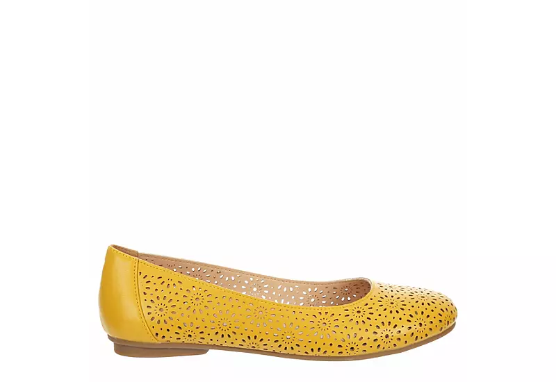 Mootsies Tootsies Womens Belva Flat - Yellow 4 Mootsies Tootsies Womens Belva Flat - Yellow - Image 2