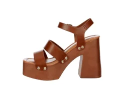 Madden Girl Womens Greenville Platform Sandal - Cognac -Heydude Shoes Store US 01 107536 03
