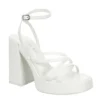 Madden Girl Womens Aces Platform Sandal - White 2 Madden Girl Womens Aces Platform Sandal - White -Heydude Shoes Store US 01 107543 00