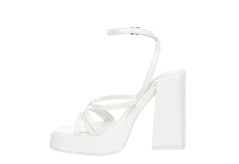 Madden Girl Womens Aces Platform Sandal - White 6 Madden Girl Womens Aces Platform Sandal - White - Image 4