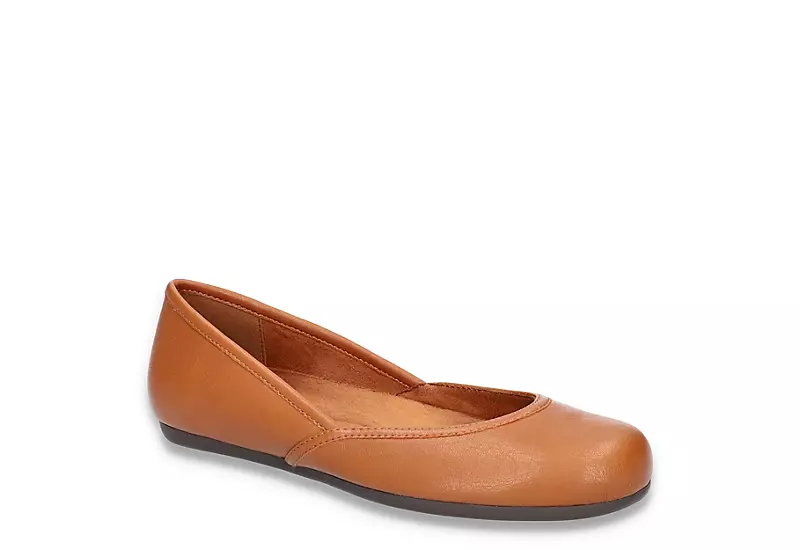 Easy Street Womens Tamar Flat - Dark Tan 3 Easy Street Womens Tamar Flat - Dark Tan