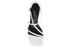 Nine West Womens Rolga Wedge Sandal - White -Heydude Shoes Store US 01 108884 03