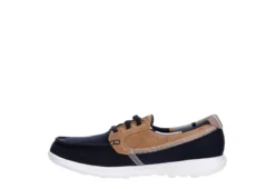Skechers Womens Go Walk Lite Playa Vista Boat Shoe - Navy -Heydude Shoes Store US 01 112127 03