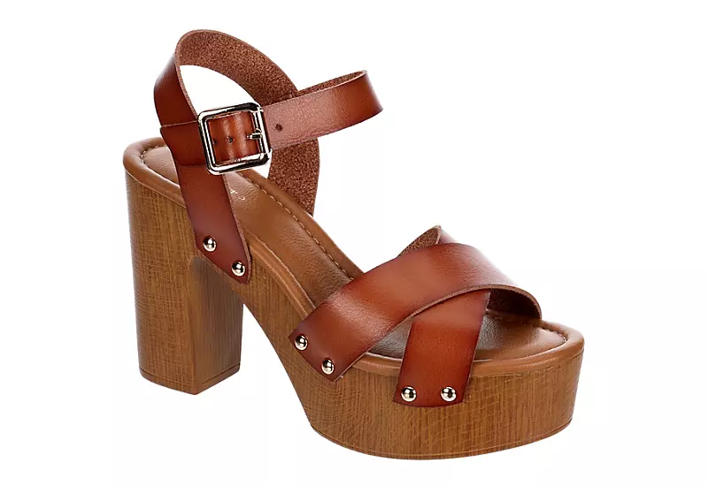 Limelight Womens April Platform Sandal - Cognac 3 Limelight Womens April Platform Sandal - Cognac