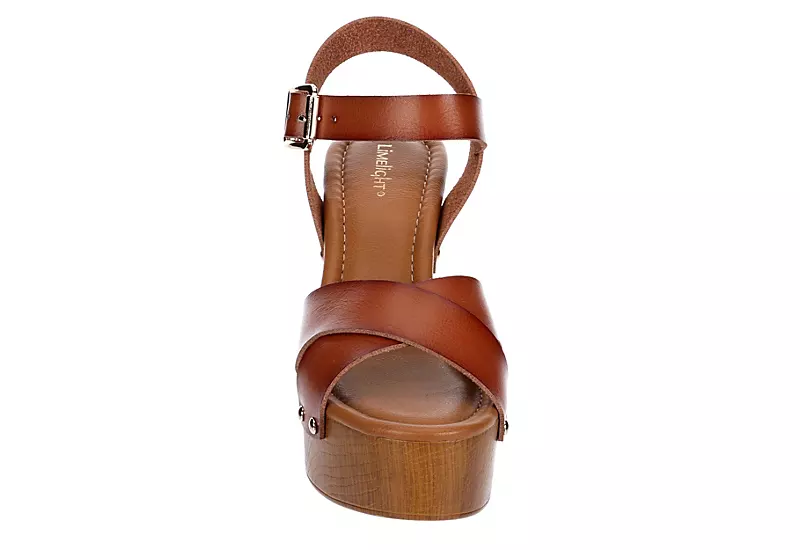 Limelight Womens April Platform Sandal - Cognac 5 Limelight Womens April Platform Sandal - Cognac - Image 3