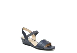 Lifestride Womens Yuma Wedge Sandal - Navy