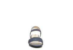 Lifestride Womens Yuma Wedge Sandal - Navy -Heydude Shoes Store US 01 201297 02