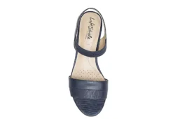 Lifestride Womens Yuma Wedge Sandal - Navy -Heydude Shoes Store US 01 201297 05