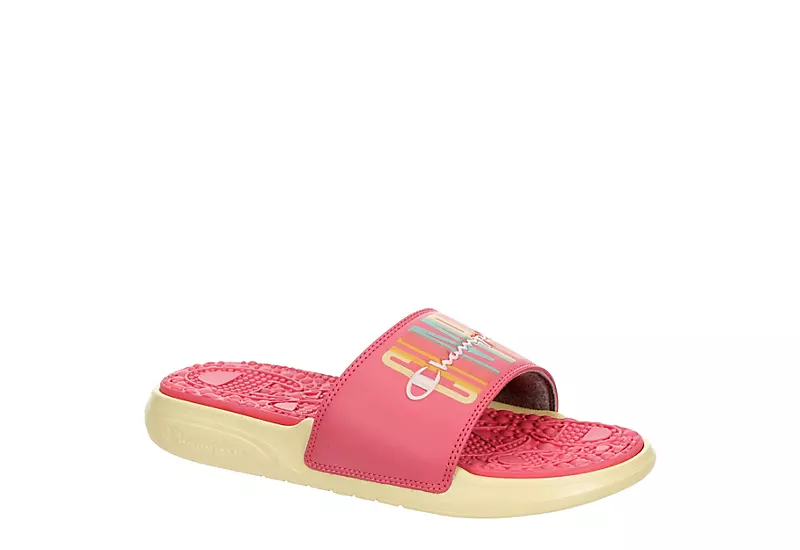Champion Womens Foundation Pastel Block Slide Sandal - Peach 3 Champion Womens Foundation Pastel Block Slide Sandal - Peach