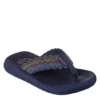 Skechers Womens Asana Flip Flop Sandal - Navy 1 Skechers Womens Asana Flip Flop Sandal - Navy -Heydude Shoes Store US 01 202468 00